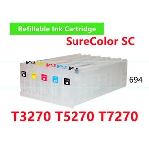 5 Empty Refillable Ink Cartridge T694 694 for T3270 T5270 T7270 - Picture 1 of 1