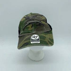 '47 Brand Clean Up Los Angeles Chargers NFL Snapback Hat Cap Camo Adjustable - Picture 1 of 6