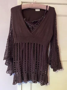 Purple Crochet Jumper - Picture 1 of 3