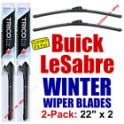 WINTER Wiper Blades 2-Pack Super-Premium fit 1992-2005 Buick LeSabre - 35220x2