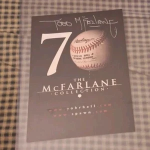SIGNED Todd McFarlane SIGNATURE Sports Picks MLB 70th Home Run Flyer AUTOGRAPH - Picture 1 of 2