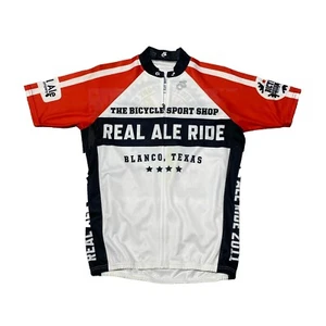 Maglia ciclismo Champ-Sys uomo XL Real Ale Ride Blanco Texas bike abbigliamento attivo - Foto 1 di 7