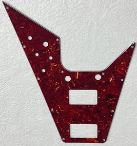 New Great- For Fits Gibson Flying V Style Guitar Pickguard Parts Red Tortoise - Picture 1 of 5