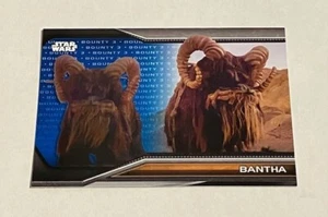 2021 Topps Star Wars Bounty Hunters BANTHA LEVEL 3 BLUE B3-58 - Picture 1 of 2