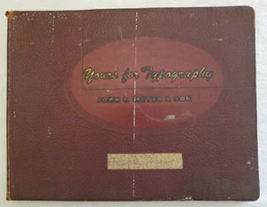 "Yours for Typography" Typeface Specimen Book from John C. Meyer & Son (Phila) - Picture 1 of 12