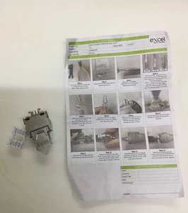 # Excel Cat 6A abgeschirmter STP abgewinkelter Keystone-Stecker - werkzeuglos - Bild 1 von 4