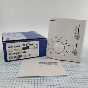 Siemens Titus RAB10.1UT Two Pipe Thermostat - New Original Package - NOS - Picture 1 of 6
