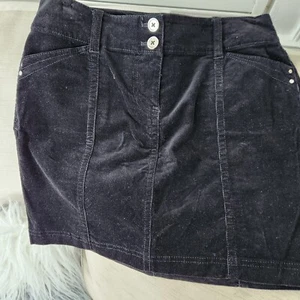 WHITE HOUSE BLACK MARKET BLACK CORDUROY CAREER CASUAL PENCIL MINI SKIRT SIZE 00 - Picture 1 of 3