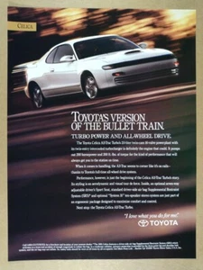 1991 Toyota Celica All-Trac Turbo Vintage Druck Werbung - Bild 1 von 1