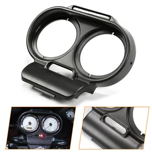 For Harley Road Glide 1998-2013 Black Gauge Cover Nacelle Fairing Speedometer - Picture 1 of 12