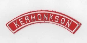 Red & White Community Strips KERHONKSON WHT Bdr. [RW-593] - Picture 1 of 1