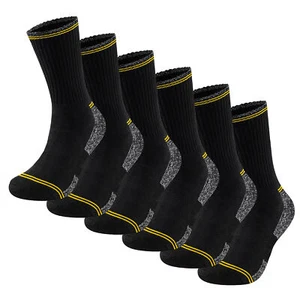 Mens Work Socks Workwear Reinforced Cushion Sole Boot Socks 6 or 12 pairs 6-11 - Picture 1 of 6