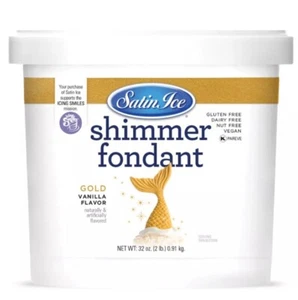 Satin Ice Gold Shimmer Vanilla Fondant, 2 Lb - Picture 1 of 7