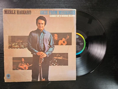 Merle Haggard Okie From Muskogee Capitol Records 12” Vinyl Black - Image 1 of 4