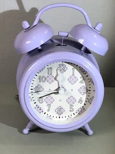 Pottery Barn Kids Lavender Retro Alarm Clock NIB (Missing Bettery Cover) - Picture 1 of 11