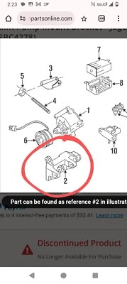 Jaguar XJ12 6.0 V12 AIR PUMP MOUNT BRACKET EBC4278 - Image 1 of 3