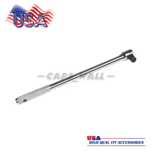 1/2 Inch Drive Head 18inch Cr-V Steel Breaker Bar For Socket Wrench - Picture 1 of 5