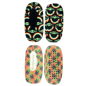Star Wars The Mandalorian Women's Slipper Socks, 2-Pack, One Size - Picture 1 of 4