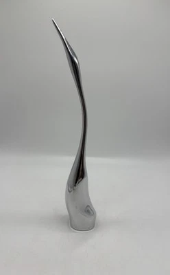 VTG Hoselton Canada 115 Signed Aluminum Long Neck Crane Goose Bird MCM Modernist - Image 1 of 4