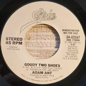 Adam Ant "Goody Two Shoes / same" promo VG+ - Picture 1 of 3