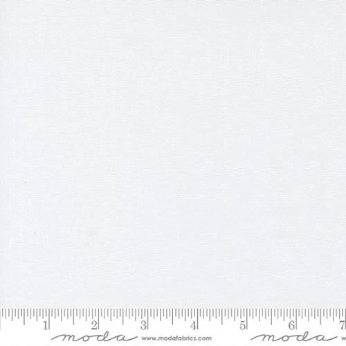 29" Long Remnant BELLA Solid "White White" Moda Quilt Fabric - Image 1 of 1