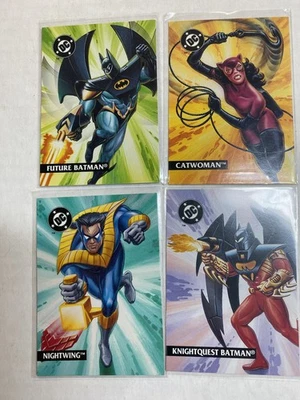 Batman Legends - 4 Card Promo Trading Cards From Kenner Toys Foto 1 de 2