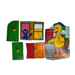 Here's Sesame Street Replacement Pieces Playskool Vintage Wood 376-2 Choose - Picture 1 of 6