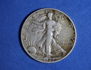 1947-D Mezzo dollaro Liberty Walking #P32463 - Foto 1 di 2