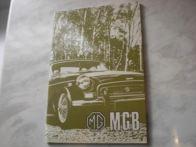 Guantera MGB MGB-GT 1970-1972 MANUAL DE OPERACIÓN DEL PROPIETARIO NUEVA PERO CON 1 HUELLA DIGITAL Foto 1 de 4