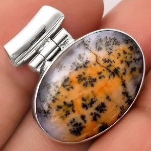 Amatista Natural Salvia Ágata - Nevada 925 Plata de Ley Colgante Joyería P-1621 - Imagen 1 de 5