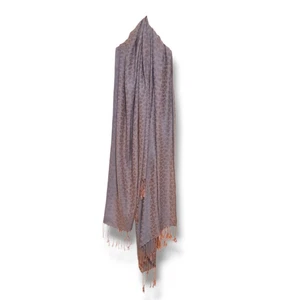 Pashmina Cheetah Print Rectangle Scarf-Cashmere & Silk Blend-Fringe-Reversible - Picture 1 of 7