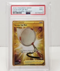 FA/ Scoop Up Net 2020 Pokemon SWSH #207 Rebel Clash Secret - PSA 9 Mint - Picture 1 of 2