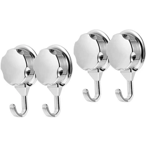 Set of 2 Suction Cup Hook Hooks for Hanging Heavy Duty Bath Shower - Picture 1 of 12
