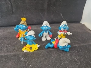 Vintage Schlümpfe Figuren Konvolut 5 Schleich - Bild 1 von 3