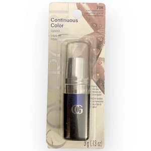 (1) NEW Sealed Covergirl Continuous Color Lipstick 708 Iced Cappuccino Shimmer - Picture 1 of 3