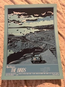 Póster impreso artístico firmado de The Birds Alfred Hitchcock N.E. Nueva película de carne - Imagen 1 de 3