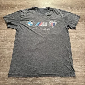BMW Shirt Adult Small Gray Santa Monica Dealership Century West BMW Tee M Logo - Picture 1 of 8