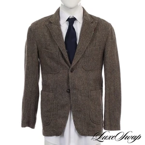 LNWOT Engineered Garments Brown Green Speckle Herringbone Tweed Bedford Jacket M - Picture 1 of 7
