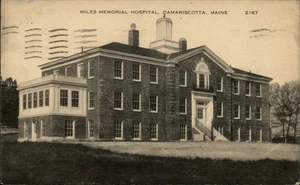 Damariscotta,ME Miles Memorial Hospital 1944 Lincoln County Maine Postcard - Picture 1 of 2