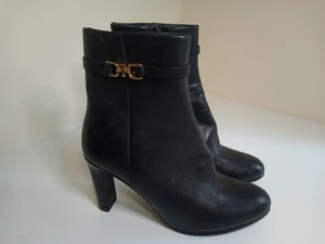 Botines Jonak de cuero negros con hebilla talla 39, hebilla, dorados - Imagen 1 de 24