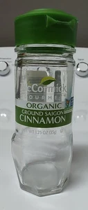 McCormick Gourmet Bio Gewürzglas gemahlen Zimt LEER grüner Deckel - Bild 1 von 7