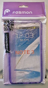 Fosmon Samsung Note 3 purple case and stand MINT IN BAG - Photo 1 sur 1