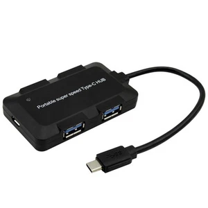 Onten Type C USB 3.1 to 4 ports USB 3.0 HUB Splitter Adapter For PC Laptop - Picture 1 of 9