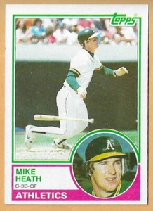 MIKE HEATH OAKLAND ATHLETICS #23 - TOPPS NM-MT 1983 - Picture 1 of 2