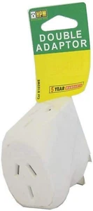 Double Adaptor White - Picture 1 of 1