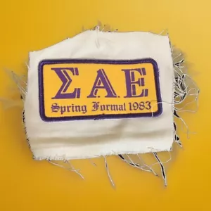 VINTAGE Sigma Alpha Epsilon Spring Formal 1983 Patch - Bild 1 von 3
