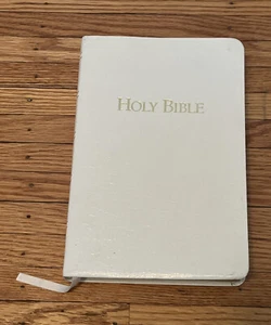 Holy Bible KJV Personal Reference Red Letters White bonded leather 1998 - Bild 1 von 14