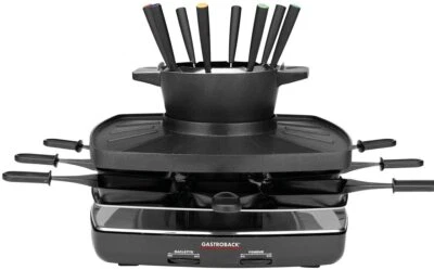 Gastroback Raclette und Fondue-Set 42567, 8 St. Raclettepfänne - Bild 1 von 4