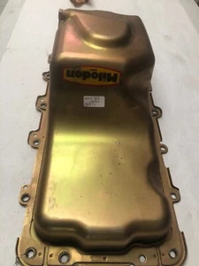 Milodon 30715 Oil Pan Steel Gold Iridited 5 qt. Ford 4.6 5.4 - Picture 1 of 5