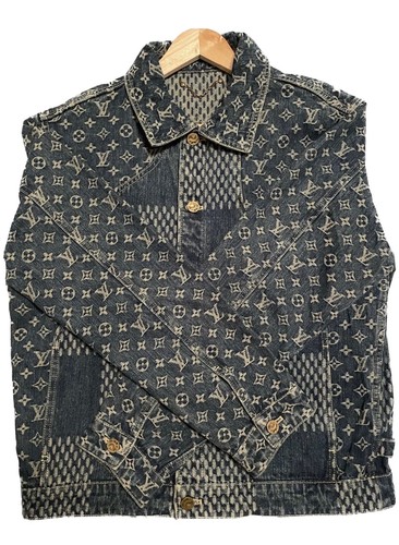 LOUIS VUITTON（LV） GIACCA DENIM BLU LOUIS VUITTON VIRGIL X NIGO MONOGRAMMA TAGLIA: M 48